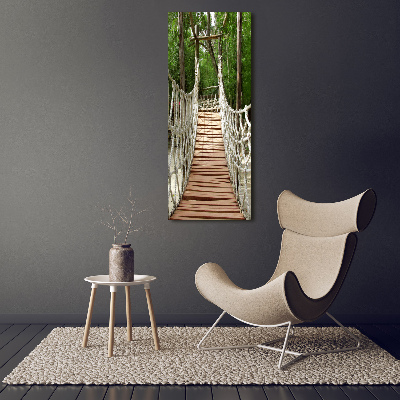 Large canvas wall art Rope bridge