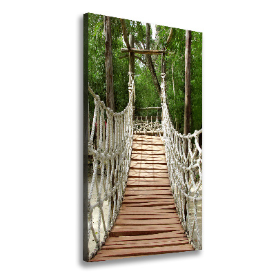 Large canvas wall art Rope bridge