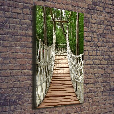 Large canvas wall art Rope bridge