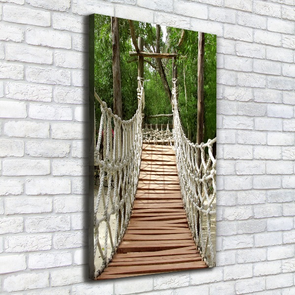 Large canvas wall art Rope bridge