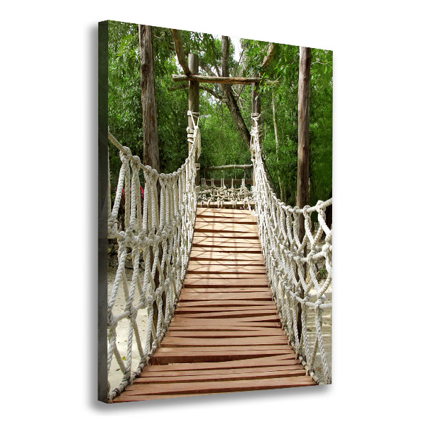 Large canvas wall art Rope bridge