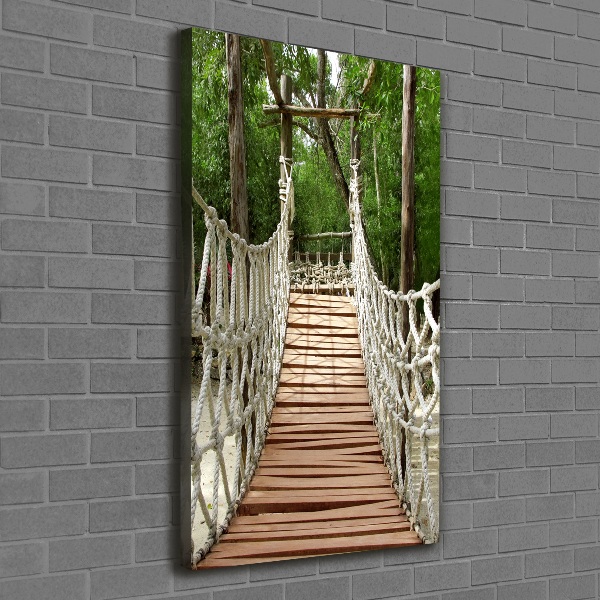 Large canvas wall art Rope bridge