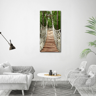 Large canvas wall art Rope bridge