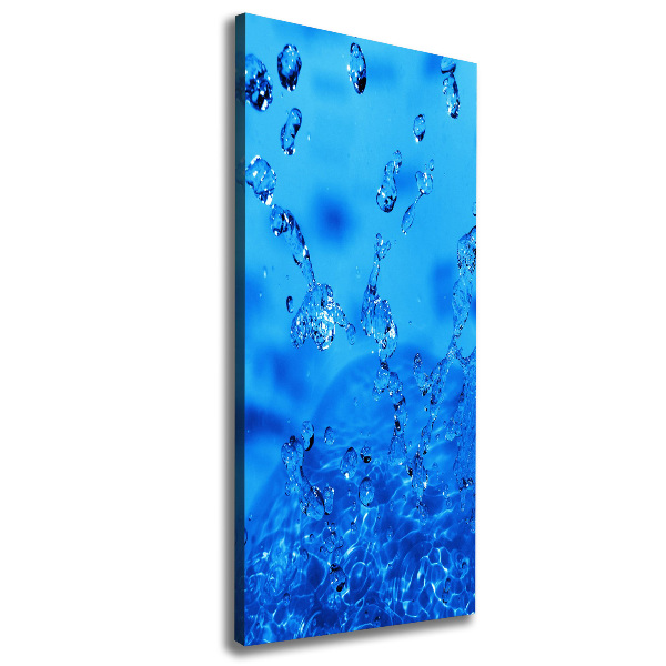 Large canvas wall art Drops of water