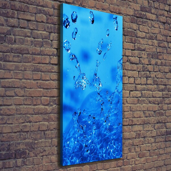 Large canvas wall art Drops of water