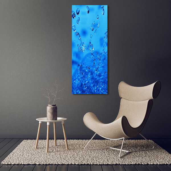 Large canvas wall art Drops of water