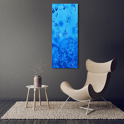 Large canvas wall art Drops of water