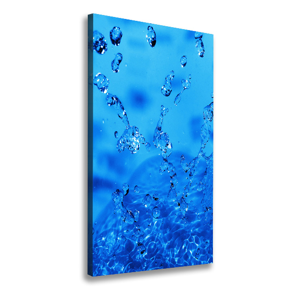 Large canvas wall art Drops of water