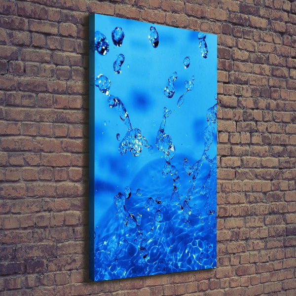 Large canvas wall art Drops of water