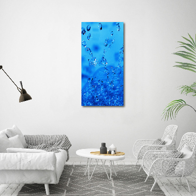 Large canvas wall art Drops of water