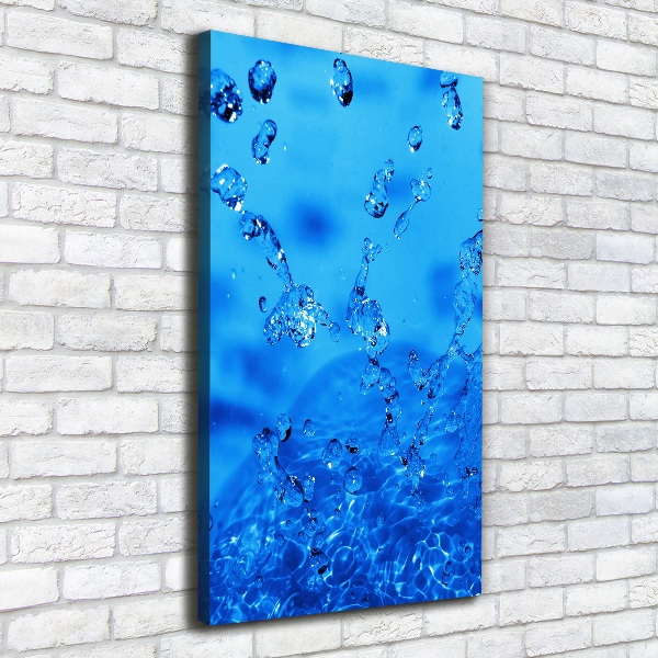 Large canvas wall art Drops of water