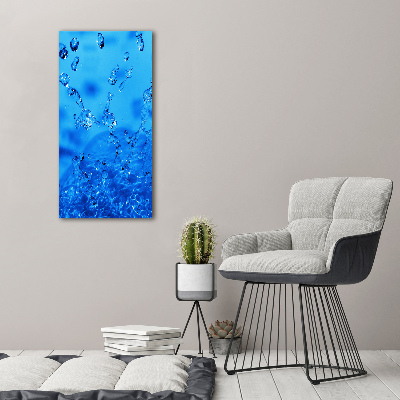 Large canvas wall art Drops of water