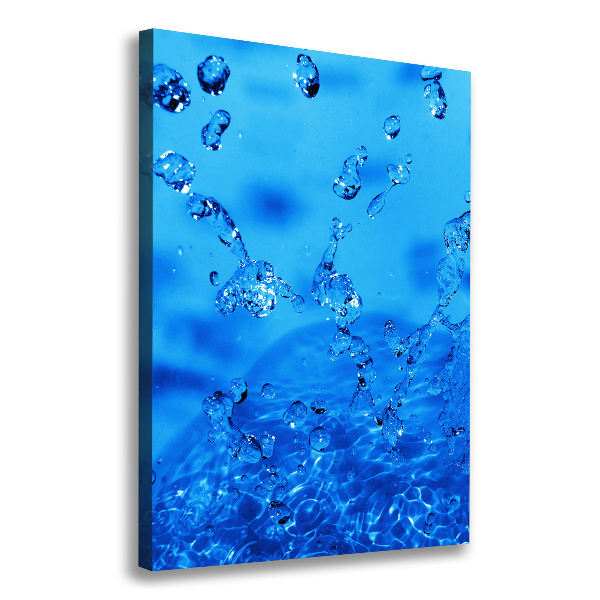 Large canvas wall art Drops of water