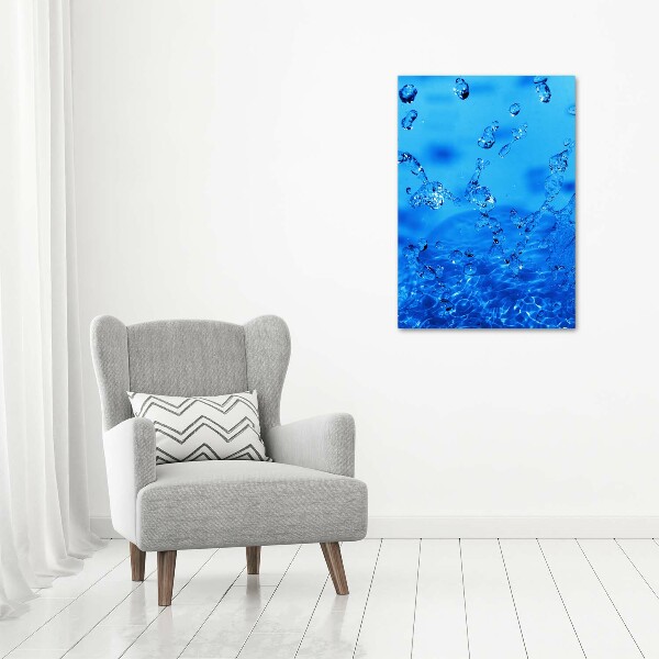 Large canvas wall art Drops of water