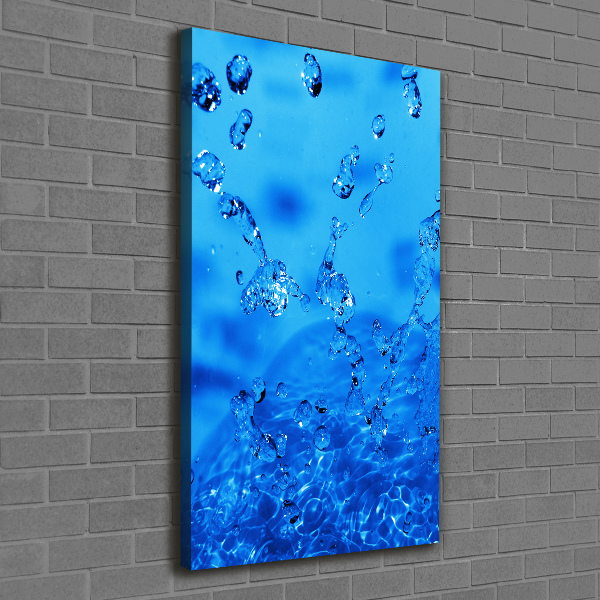 Large canvas wall art Drops of water