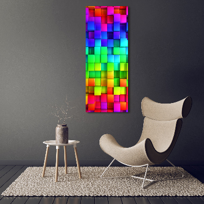 Canvas wall art Colorful boxes