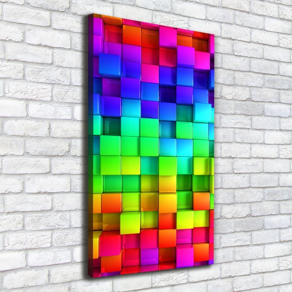 Canvas wall art Colorful boxes