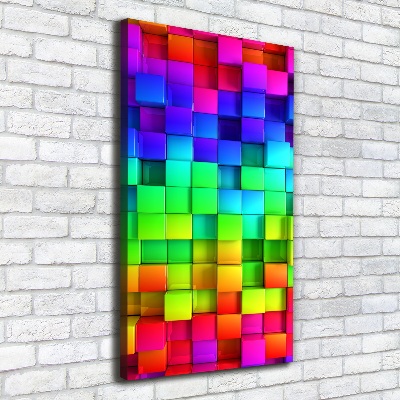 Canvas wall art Colorful boxes