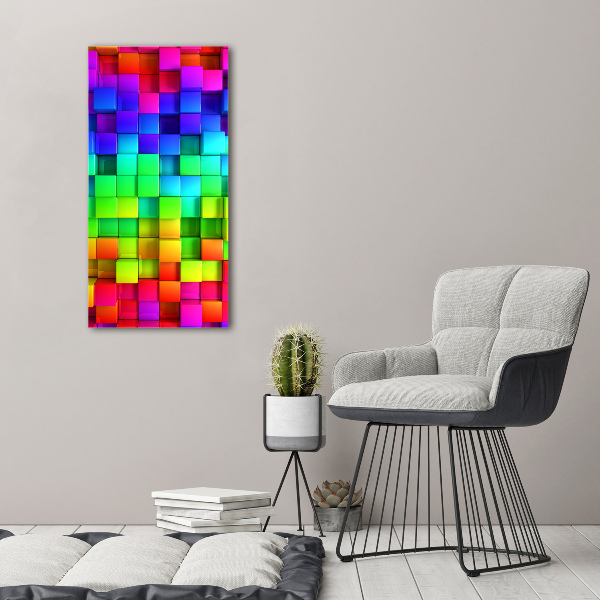 Canvas wall art Colorful boxes