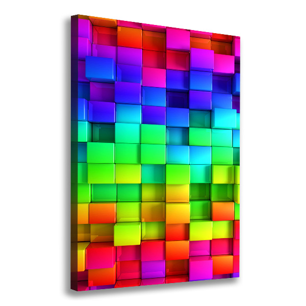 Canvas wall art Colorful boxes