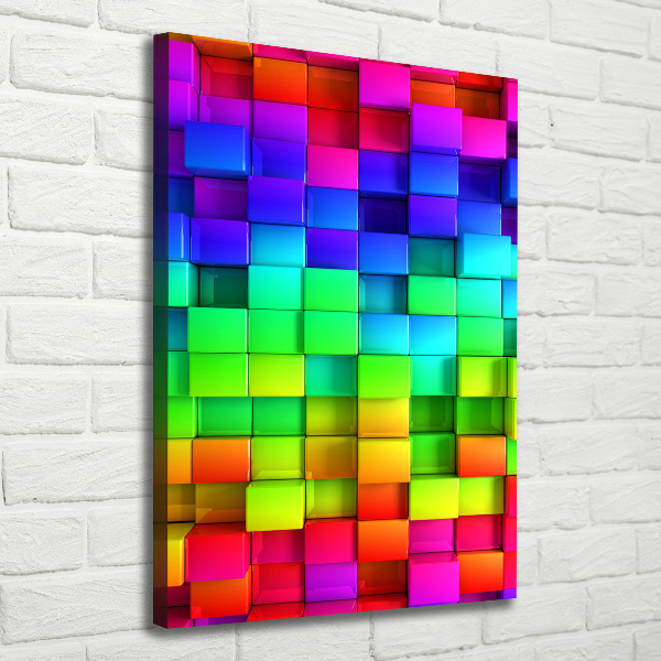 Canvas wall art Colorful boxes