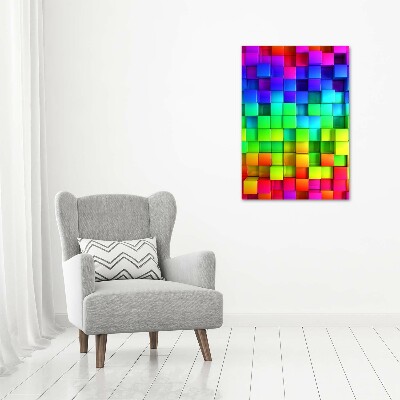 Canvas wall art Colorful boxes