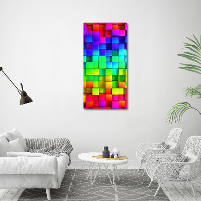 Canvas wall art Colorful boxes