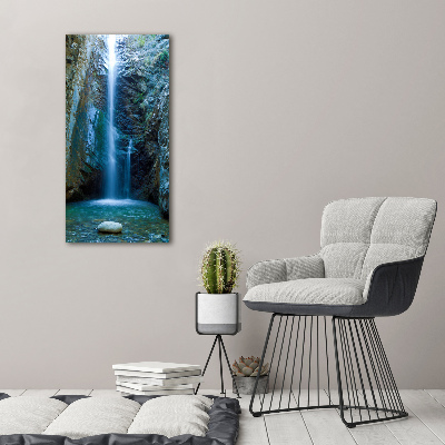 Wall art canvas large Waterfall