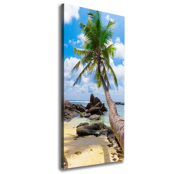 Wall art canvas large Tropical beach