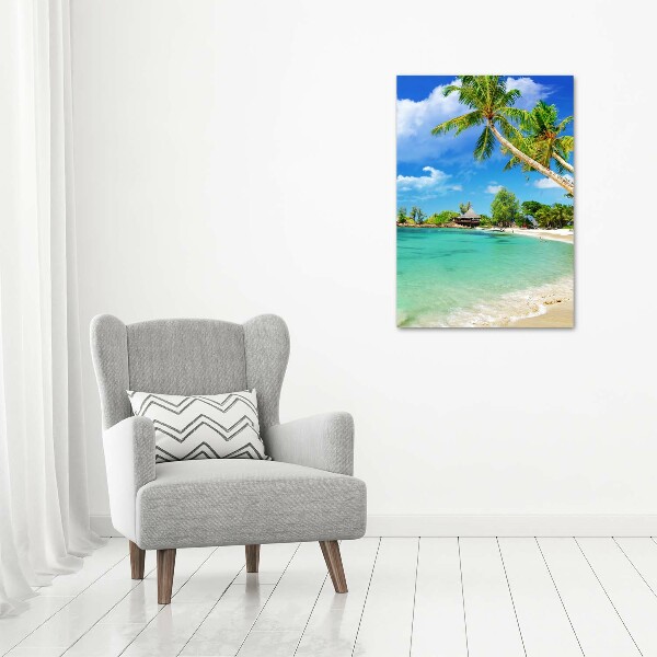 Wall art canvas Tropical beach