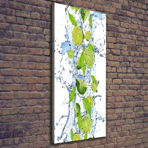 Canvas wall art Lime and water