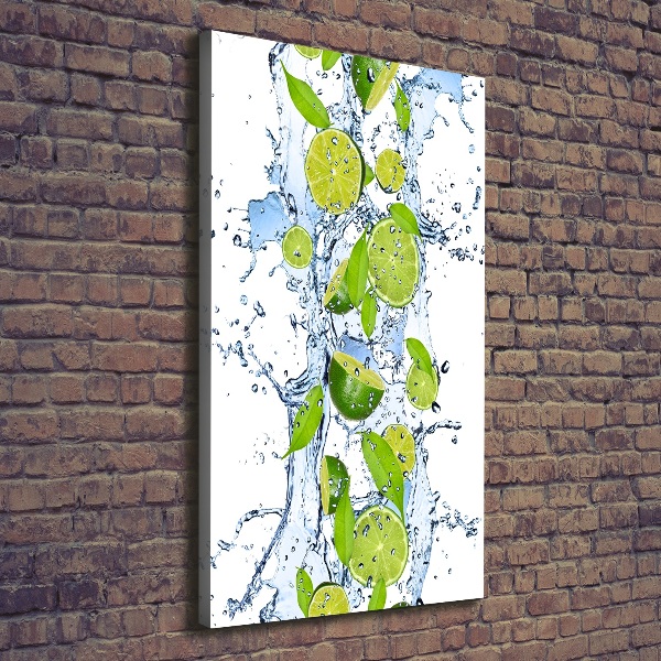 Canvas wall art Lime and water