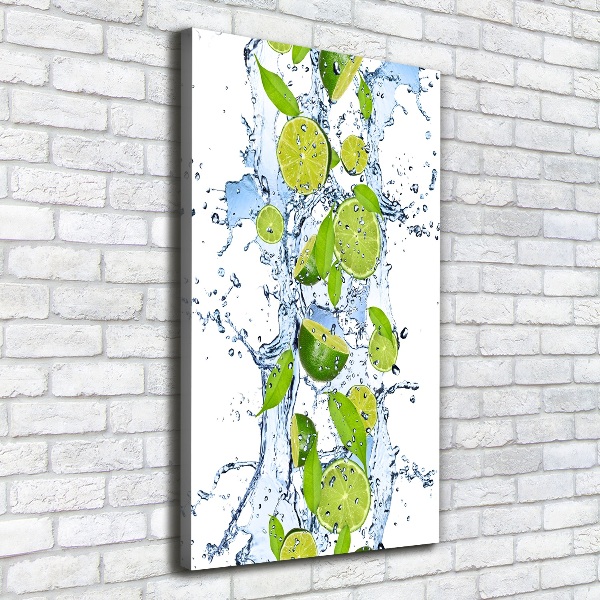 Canvas wall art Lime and water