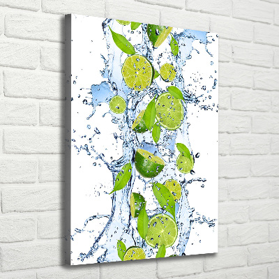 Canvas wall art Lime and water