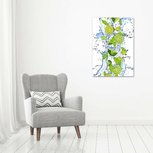 Canvas wall art Lime and water