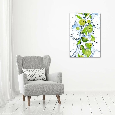 Canvas wall art Lime and water