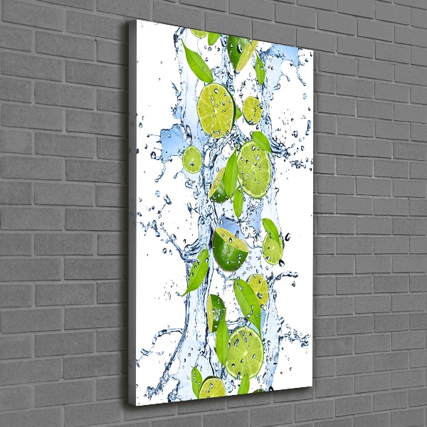 Canvas wall art Lime and water