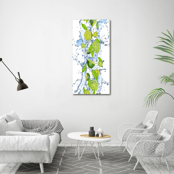 Canvas wall art Lime and water