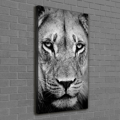 Canvas wall art Portrait of a lion