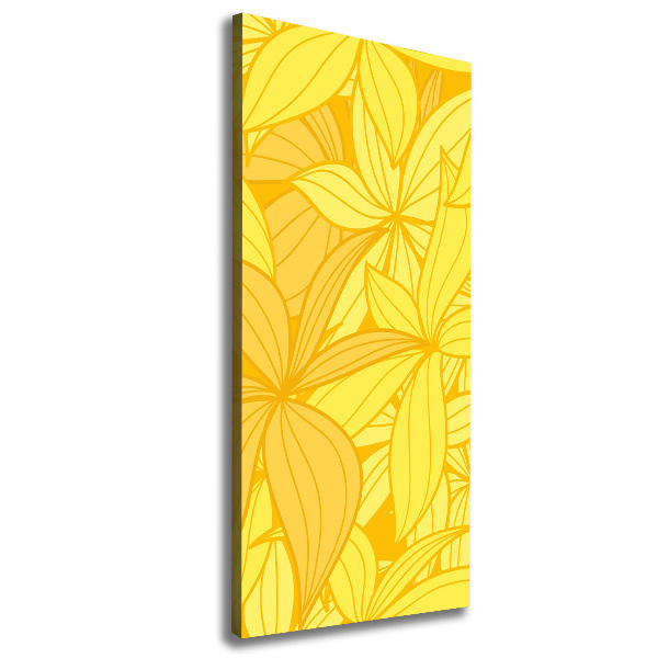 Large canvas wall art Yellow flowers