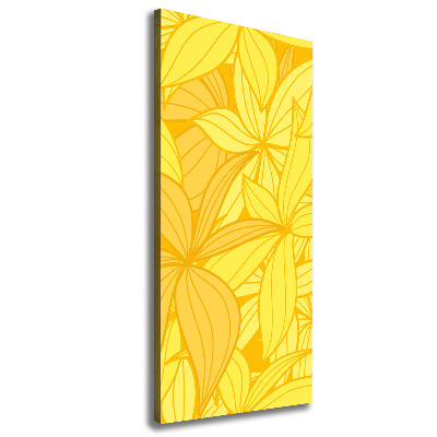 Large canvas wall art Yellow flowers