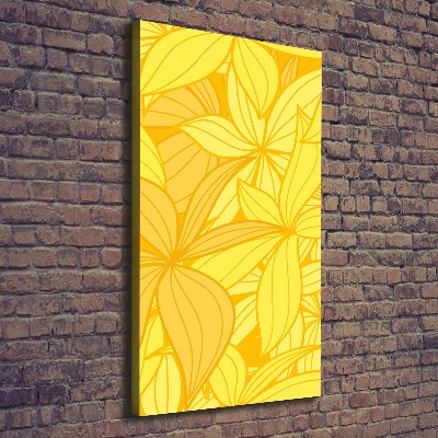 Large canvas wall art Yellow flowers