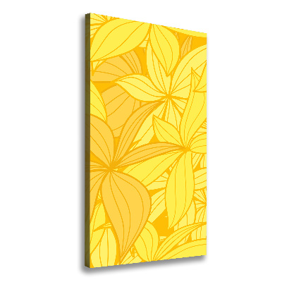 Large canvas wall art Yellow flowers