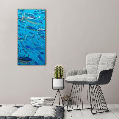 Canvas wall art Coral fish