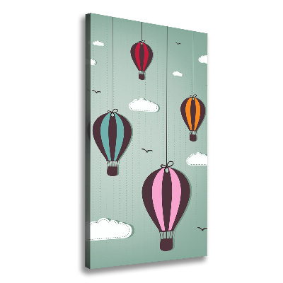 Canvas wall art Flying balloons