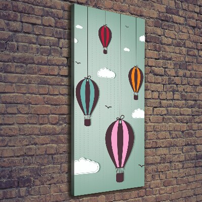 Canvas wall art Flying balloons