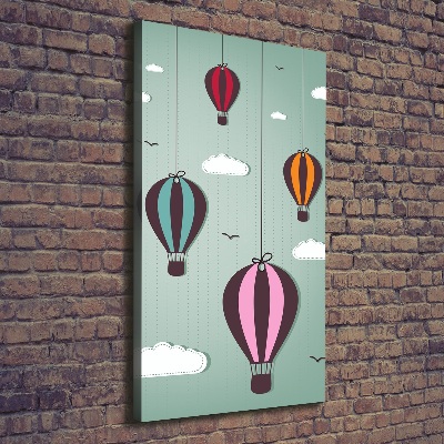 Canvas wall art Flying balloons