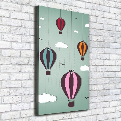 Canvas wall art Flying balloons