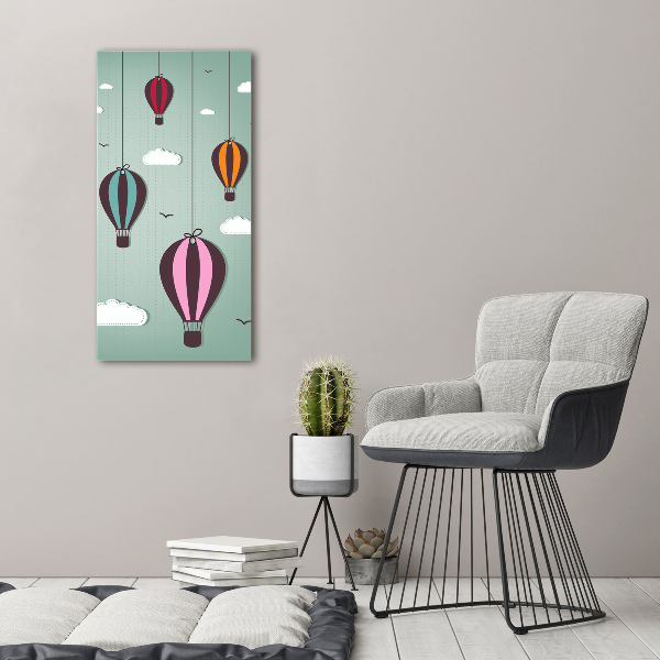 Canvas wall art Flying balloons