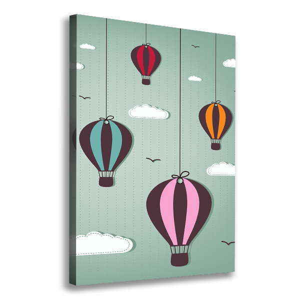 Canvas wall art Flying balloons